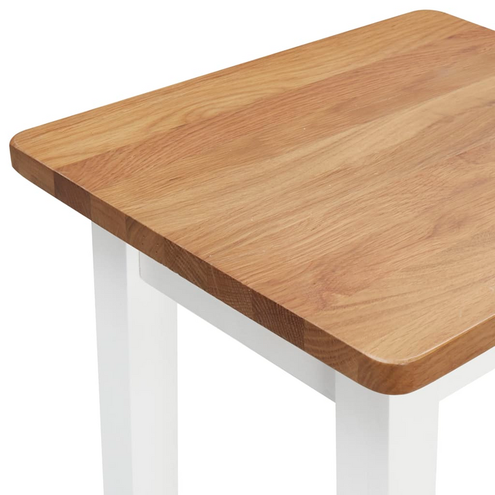 Boho Aesthetic vidaXL Bar Stools 2 pcs Solid Oak Wood | Biophilic Design Airbnb Decor Furniture 