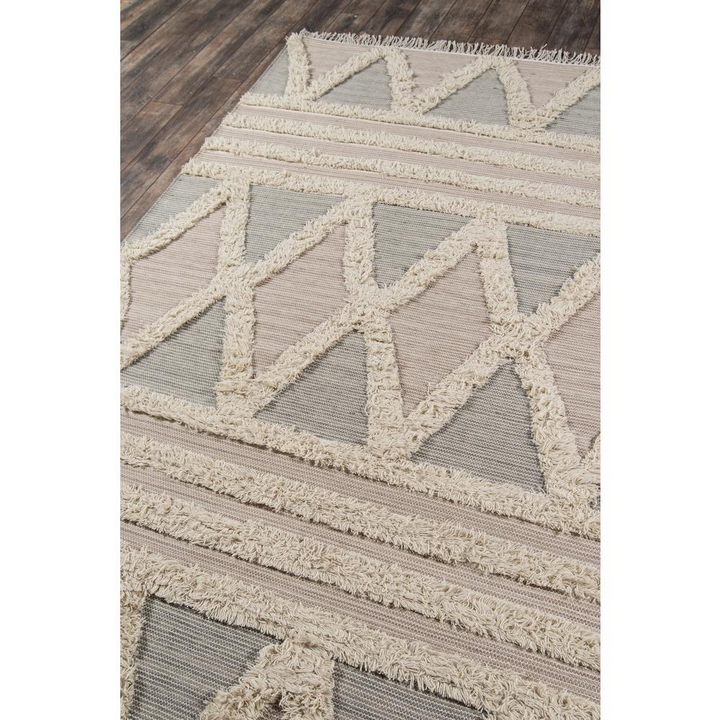 Boho Aesthetic Harper Area Rug, Beige, 8'10" X 11'10" | Biophilic Design Airbnb Decor Furniture 