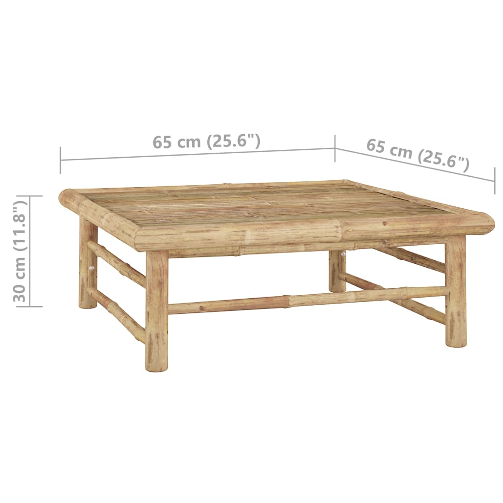 Boho Aesthetic Eco Friendly Bamboo Table | Biophilic Design Airbnb Decor Furniture 