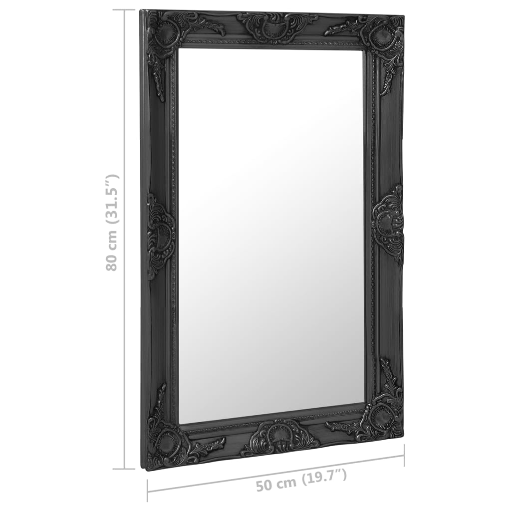Boho Aesthetic Black Framed Wall Accent Mirror | Biophilic Design Airbnb Decor Furniture 