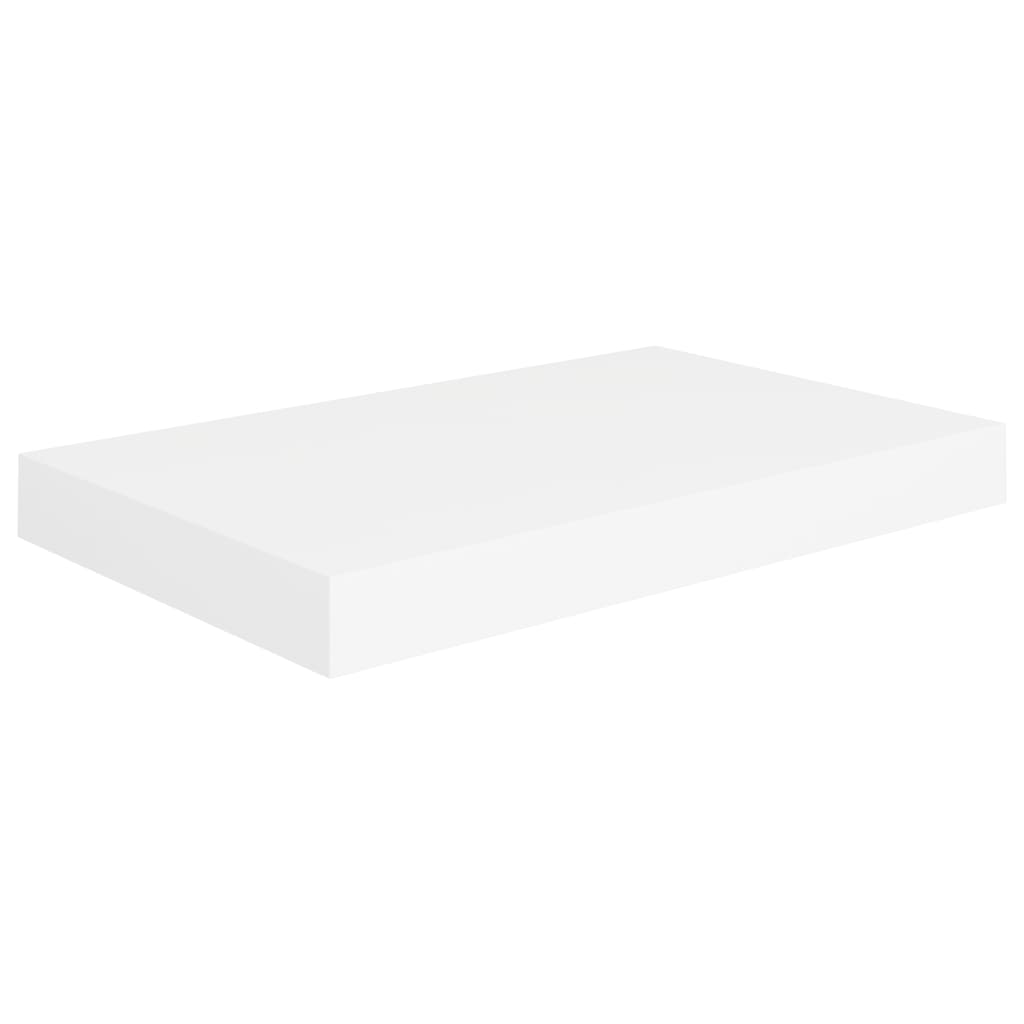 Boho Aesthetic vidaXL Floating Wall Shelf White 15.7"x9.1"x1.5" MDF | Biophilic Design Airbnb Decor Furniture 