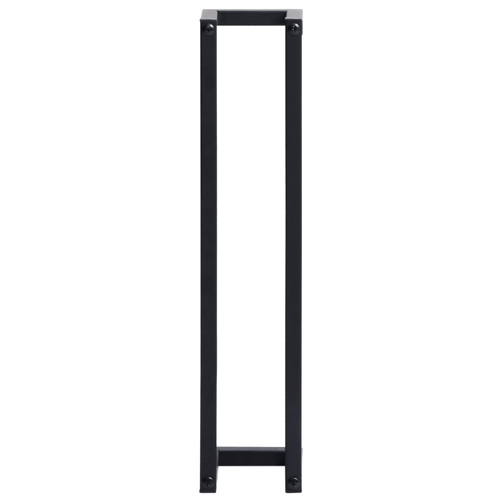 Boho Aesthetic vidaXL Towel Rack Black 5"x5"x23.6" Iron | Biophilic Design Airbnb Decor Furniture 