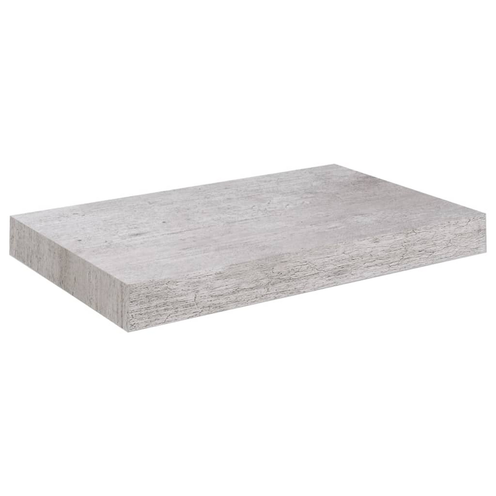 Boho Aesthetic vidaXL Floating Wall Shelf Concrete Gray 9.1"x9.3"x1.5" MDF | Biophilic Design Airbnb Decor Furniture 