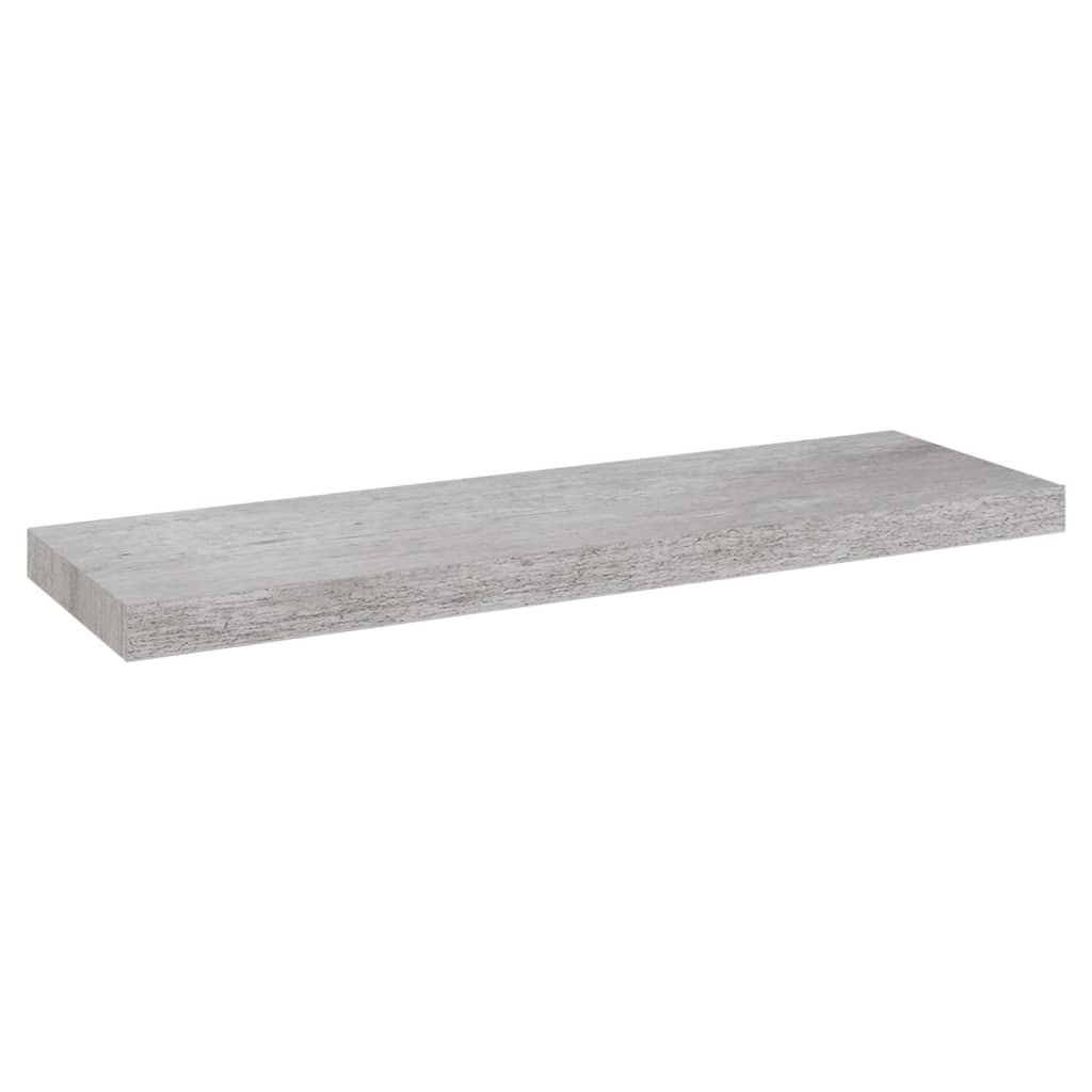 Boho Aesthetic vidaXL Floating Wall Shelf Concrete Gray 31.5"x9.3"x1.5" MDF | Biophilic Design Airbnb Decor Furniture 