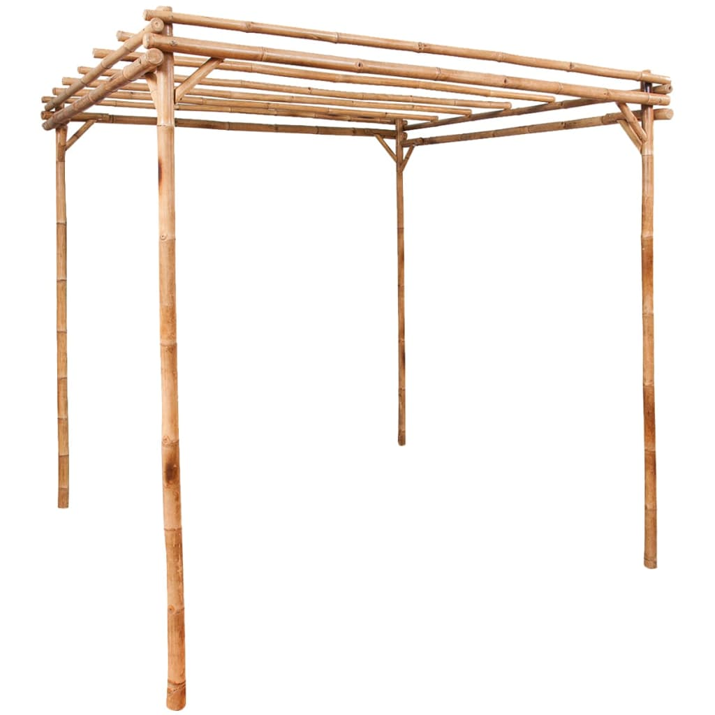 Boho Aesthetic vidaXL Pergola Bamboo 67"x67"x86.6" | Biophilic Design Airbnb Decor Furniture 