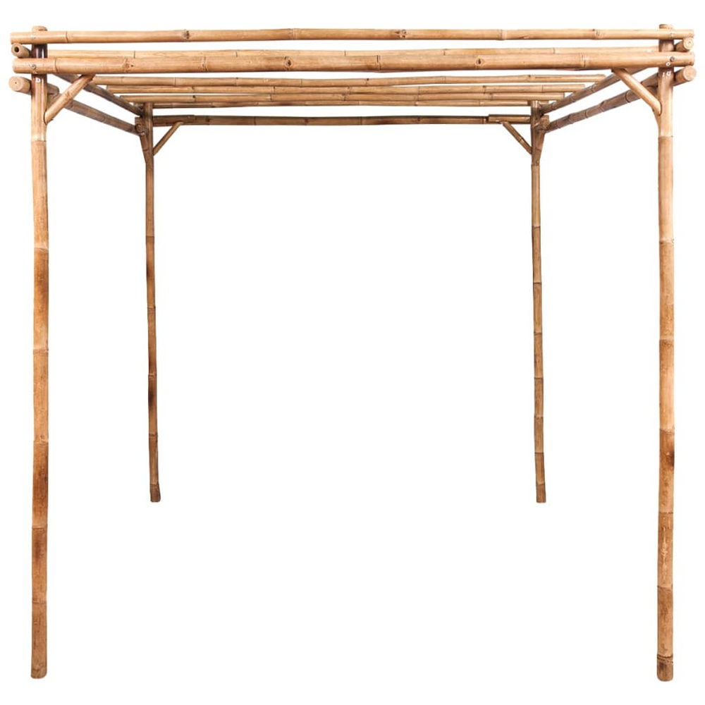Boho Aesthetic vidaXL Pergola Bamboo 67"x67"x86.6" | Biophilic Design Airbnb Decor Furniture 