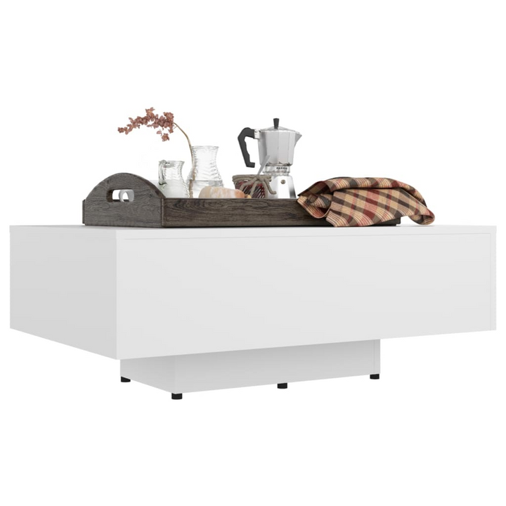 Boho Aesthetic vidaXL Coffee Table White 33.5"x21.7"x12.2" Engineered Wood | Biophilic Design Airbnb Decor Furniture 