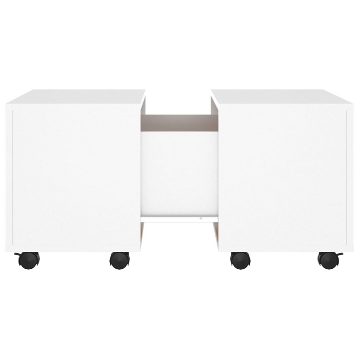 Boho Aesthetic vidaXL Coffee Table White 23.6"x23.6"x15" Engineered Wood | Biophilic Design Airbnb Decor Furniture 