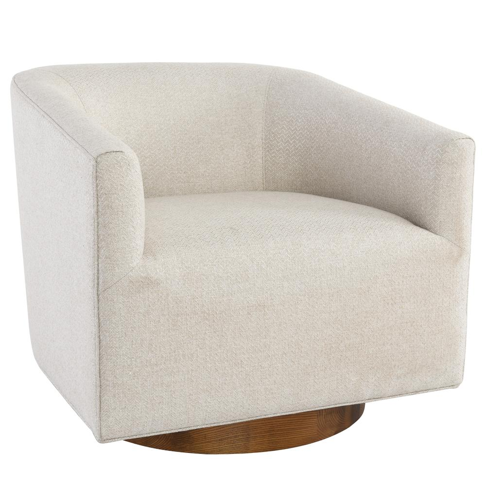 Boho Aesthetic Upholstery Chic Contemporary Swivel Accent Chair | Biophilic Design Airbnb Decor Furniture 