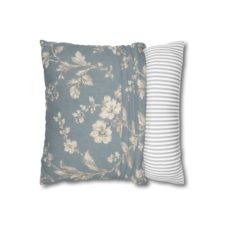Blue Cottage Square Pillowcase By Artisan Blooms