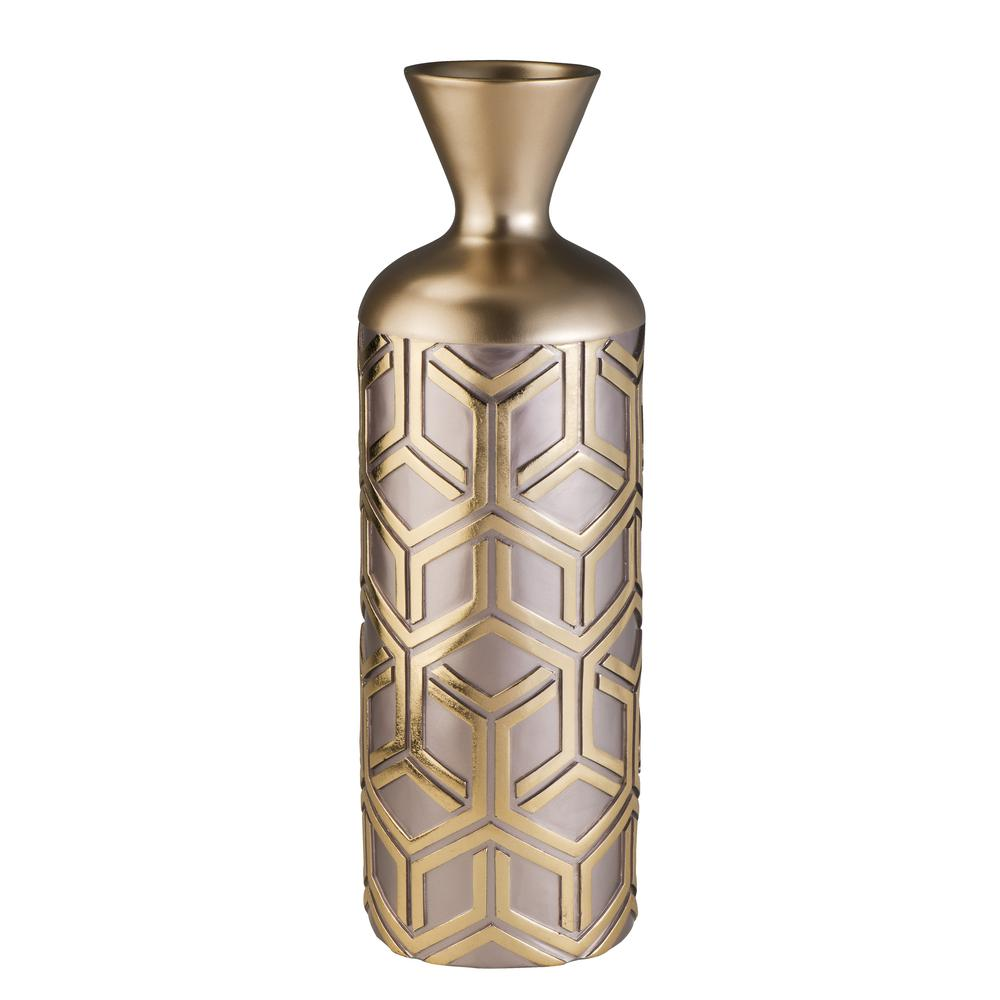 Boho Aesthetic Rose Gold Savannah Decorative Vase | Biophilic Design Airbnb Decor Furniture 