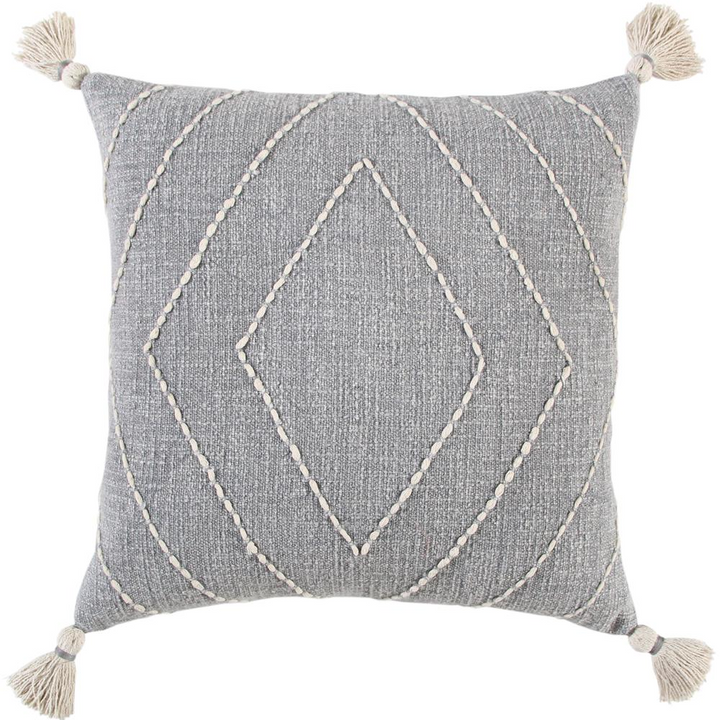 Boho Aesthetic 18" x 18" Poly Filled Sofa Bed Throw Pillow | Biophilic Design Airbnb Decor Furniture 