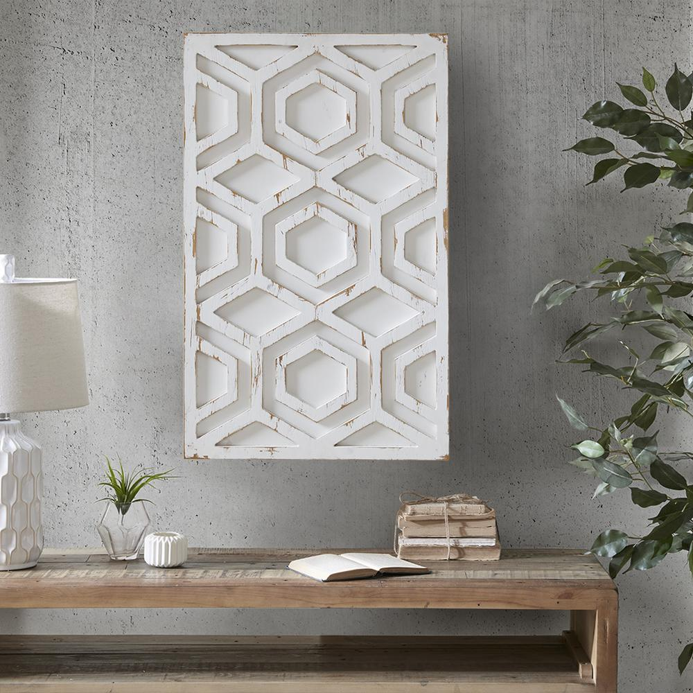 Boho Aesthetic Ash White Wood Wall Art 19.68"W x 0.98"D x 31.5"L | Biophilic Design Airbnb Decor Furniture 
