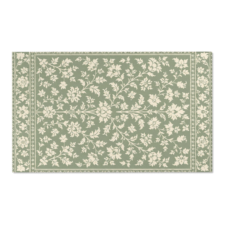 Buy farmhouse furniture Decorative Cream &amp; Sage Area Rug By. Artisan Blooms - Modern Cottage Farmhouse Furniture