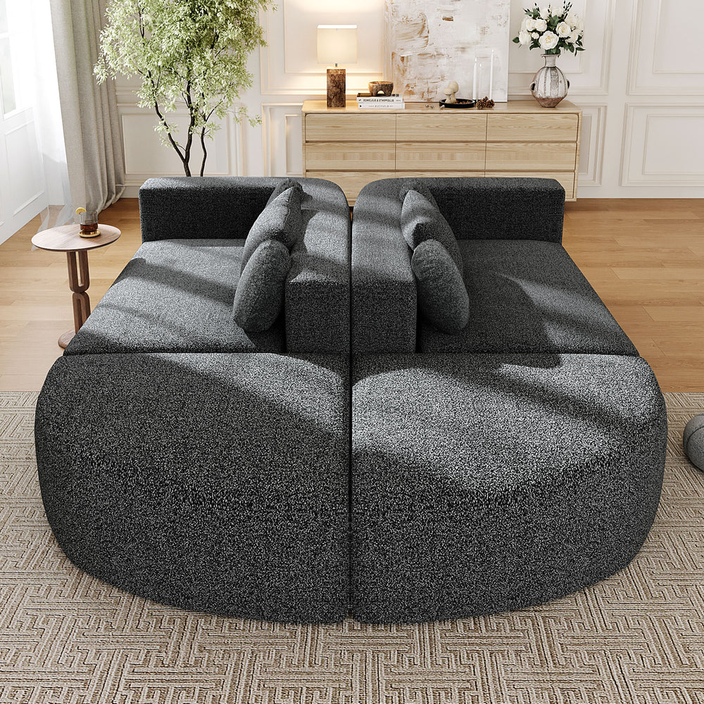 Buy farmhouse furniture Charcoal Cottage • Black Modular Cottage Farmhouse Style Sofa Couch - Modern Cottage Farmhouse Furniture