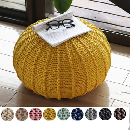 Modern Hand Knitted Minimalist Sofa Pouf Footstool | order couch online - buy sofa -buy sofa online