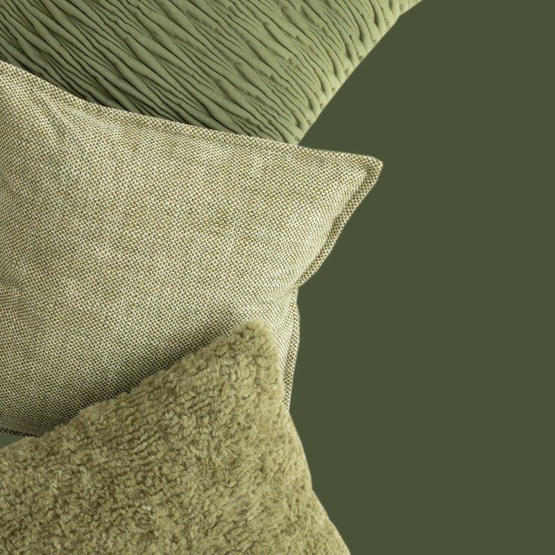Chloeros | Green Textured Mediterranean Sofa Throw Pillows