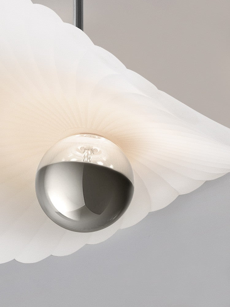 Boho Aesthetic La Rochelle | Modern White Dove Luxury Chandelier | Biophilic Design Airbnb Decor Furniture 