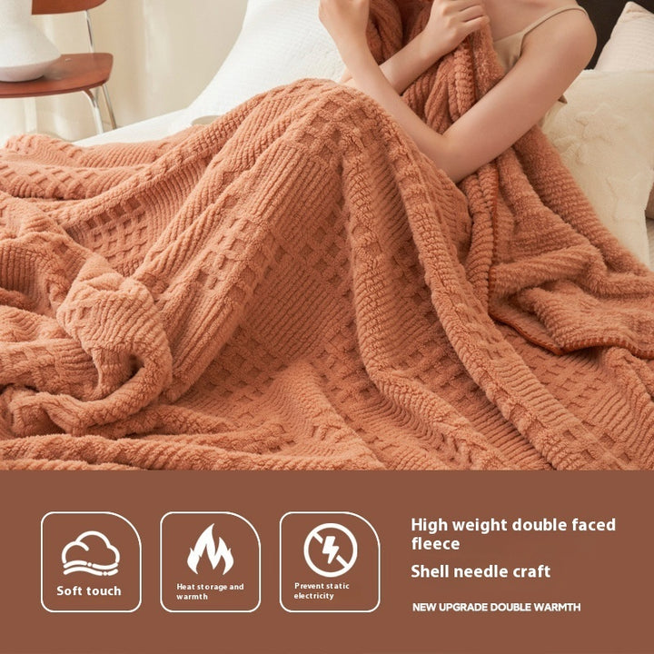 Buy farmhouse furniture Saddle Ridge | Beautiful Beige Modern Farmhouse Throw Blanket - Modern Cottage Farmhouse Furniture