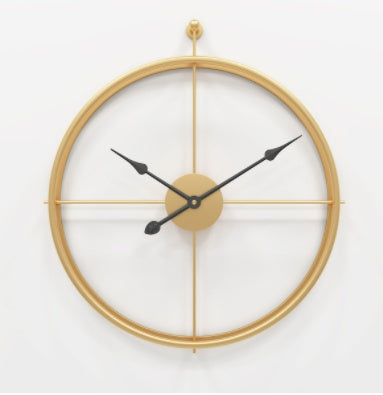Capri | Modern Mediterranean Luxury Iron Wall Clock - Mediterranean Tuscan Contemporary Home Decor Furniture