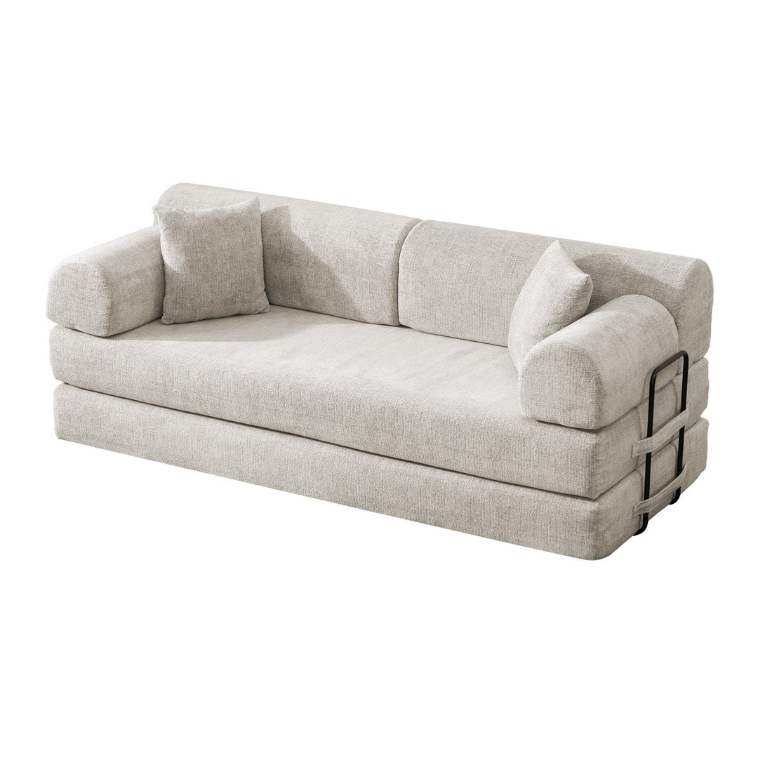 Buy farmhouse furniture Camel • Convertible Boucle Modern Cottage Farmhouse Style Sleeper Sofa Bed - Modern Cottage Farmhouse Furniture