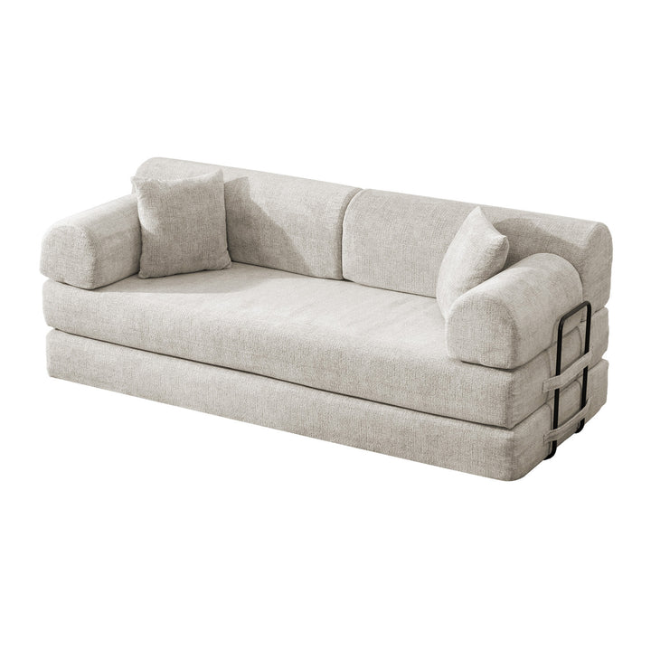 Buy farmhouse furniture Camel • Convertible Boucle Modern Cottage Farmhouse Style Sleeper Sofa Bed - Modern Cottage Farmhouse Furniture