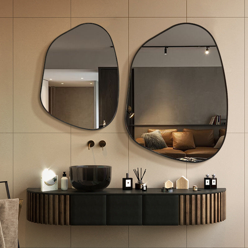 Boho Aesthetic Le Mans | Large Modern Minimalist Irregular Mirror | Biophilic Design Airbnb Decor Furniture 