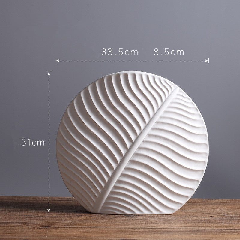 Simple White Ceramic Vase Modern Handicraft Decoration | order couch online - buy sofa -buy sofa online