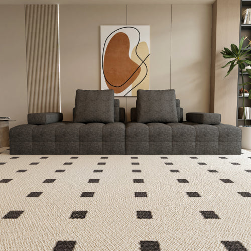 Modern Luxury Grey Modular Sofa - Mediterranean Tuscan Contemporary Home Decor Furniture