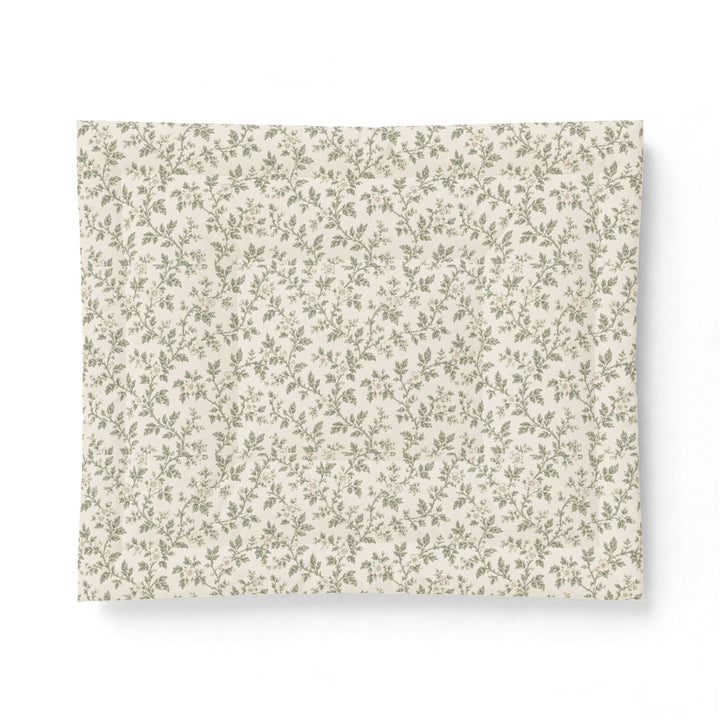 Sage &amp; Cream Cotton Comforter (Non Textured)  – By. Artisan Blooms