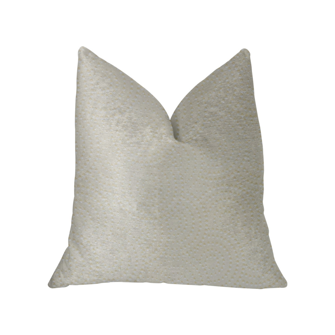 Boho Aesthetic White Dove White Artificial Leather Luxury Throw Pillow | Biophilic Design Airbnb Decor Furniture 