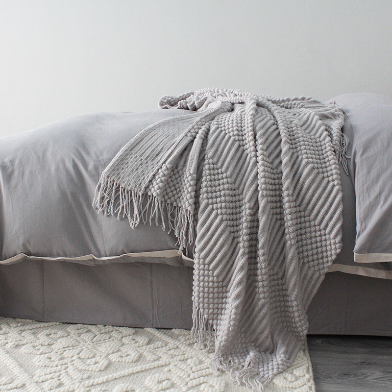 Buy farmhouse furniture Barnwood | Large Modern Neutral Modern Farmhouse Throw Blanket - Modern Cottage Farmhouse Furniture