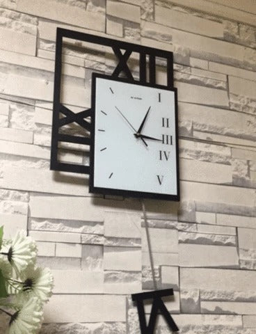 Toscana | Italian Modern Swinging Wall Clock - Mediterranean Italian Contemporary Home Decor Furniture
