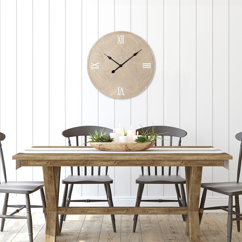 Boho Aesthetic Stratton Home Decor 23.5" Kevin Wall Clock | Biophilic Design Airbnb Decor Furniture 