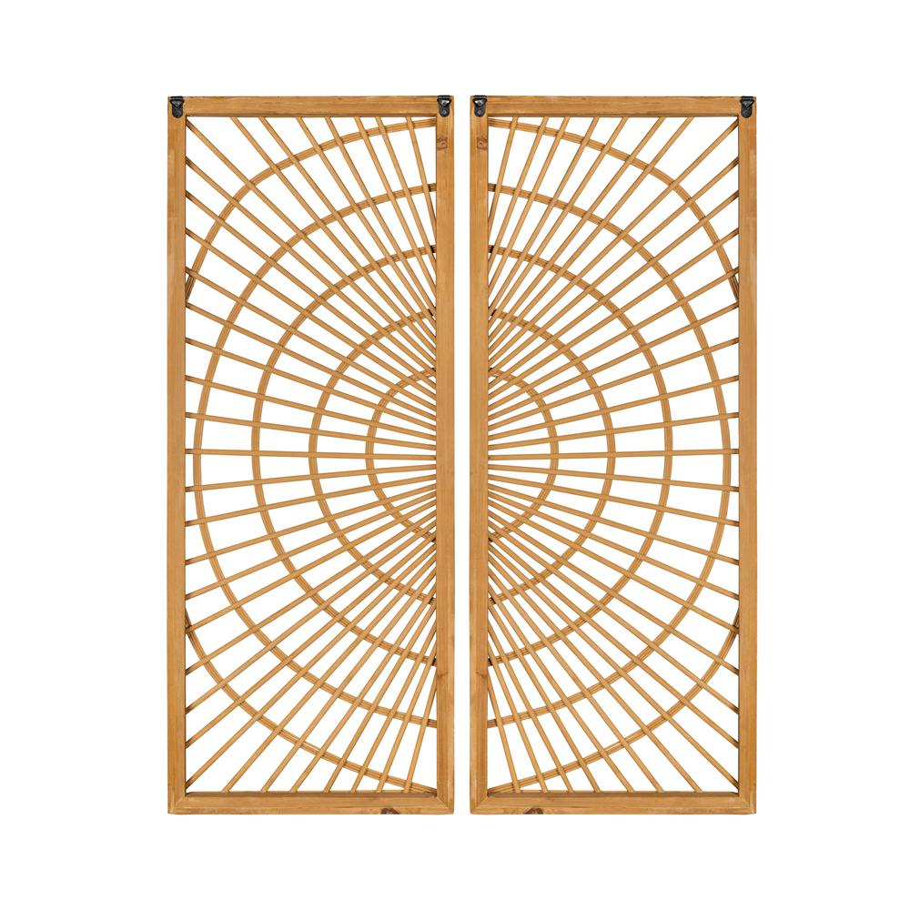 Boho Aesthetic Biophilic Design Home Decor Natural Wood Wall Panel Set | Biophilic Design Airbnb Decor Furniture 