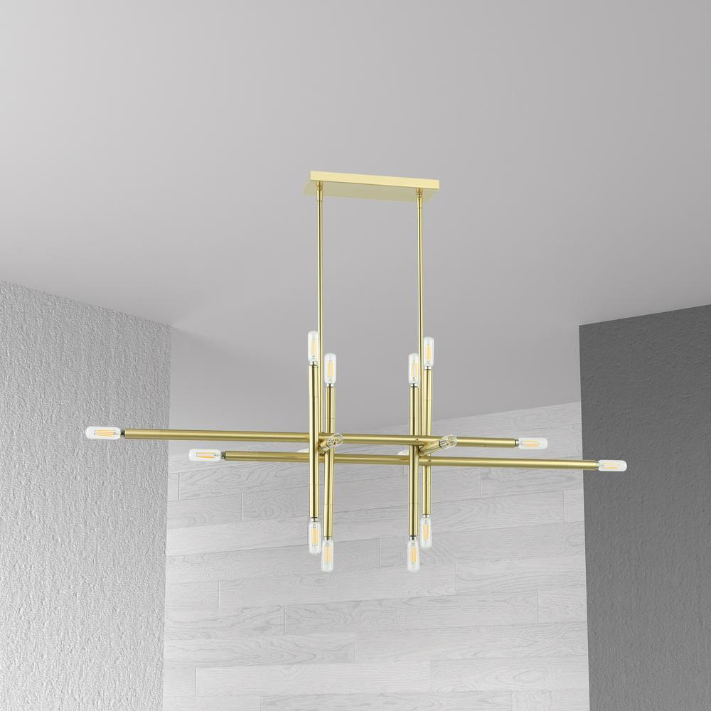 Boho Aesthetic Long Gold Glass Mid Century Modern Luxury Light Fixtures | Biophilic Design Airbnb Decor Furniture 