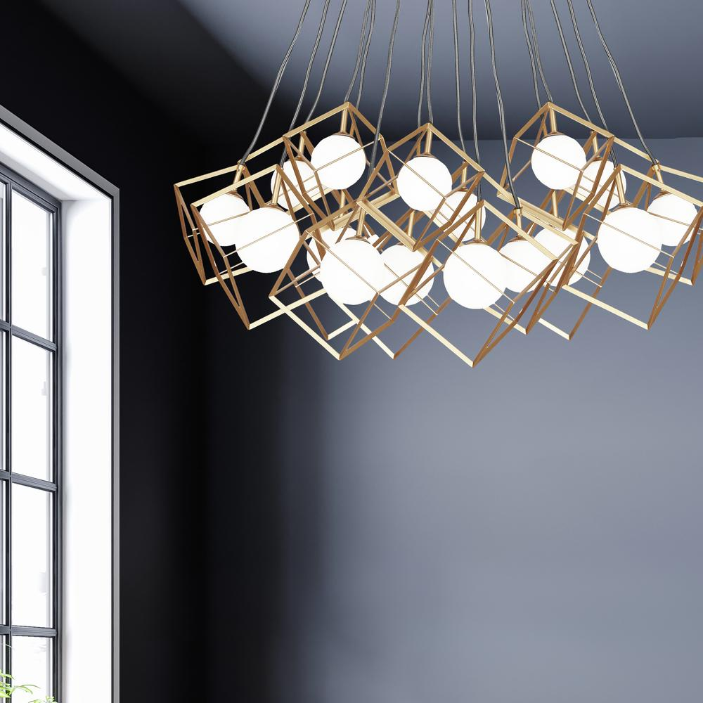 Boho Aesthetic Glass Chandelier Mid Century Modern Luxury Light Fixtures | Biophilic Design Airbnb Decor Furniture 