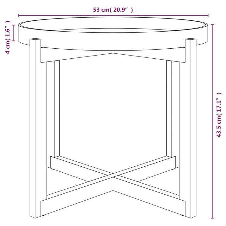 Boho Aesthetic Solid Wood Pine Coffee Table Black Engineered | Biophilic Design Airbnb Decor Furniture 