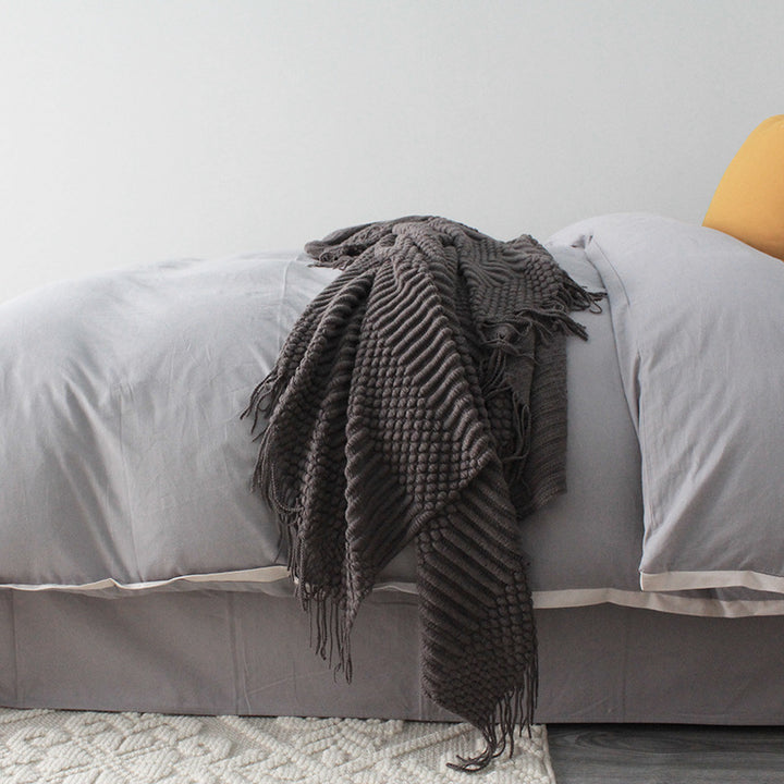 Buy farmhouse furniture Barnwood | Large Modern Neutral Modern Farmhouse Throw Blanket - Modern Cottage Farmhouse Furniture