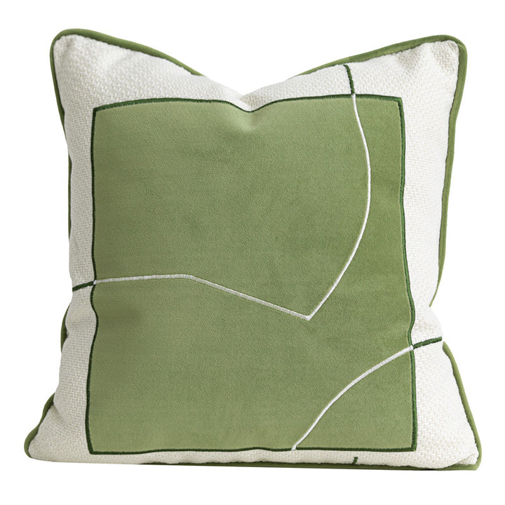 Chloeros | Green Textured Mediterranean Sofa Throw Pillows