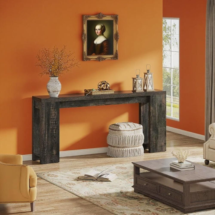 Buy farmhouse furniture Console Table Wood Sofa Table Entryway Accent Table - Modern Cottage Farmhouse Furniture