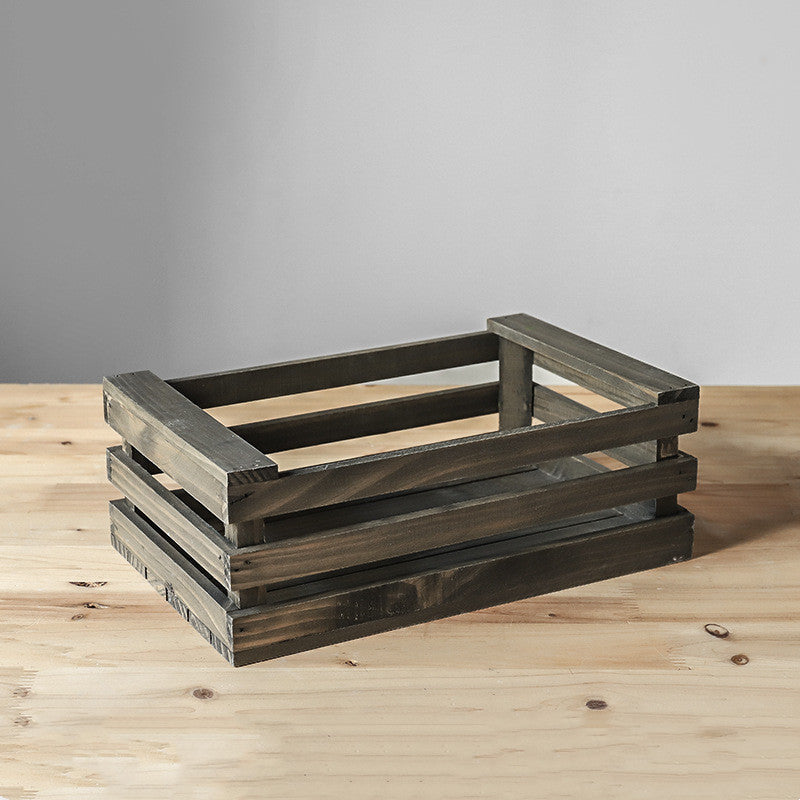 Dasos | Mediterranean Farmhouse Wooden Basket - Mediterranean Italian Contemporary Home Decor Furniture