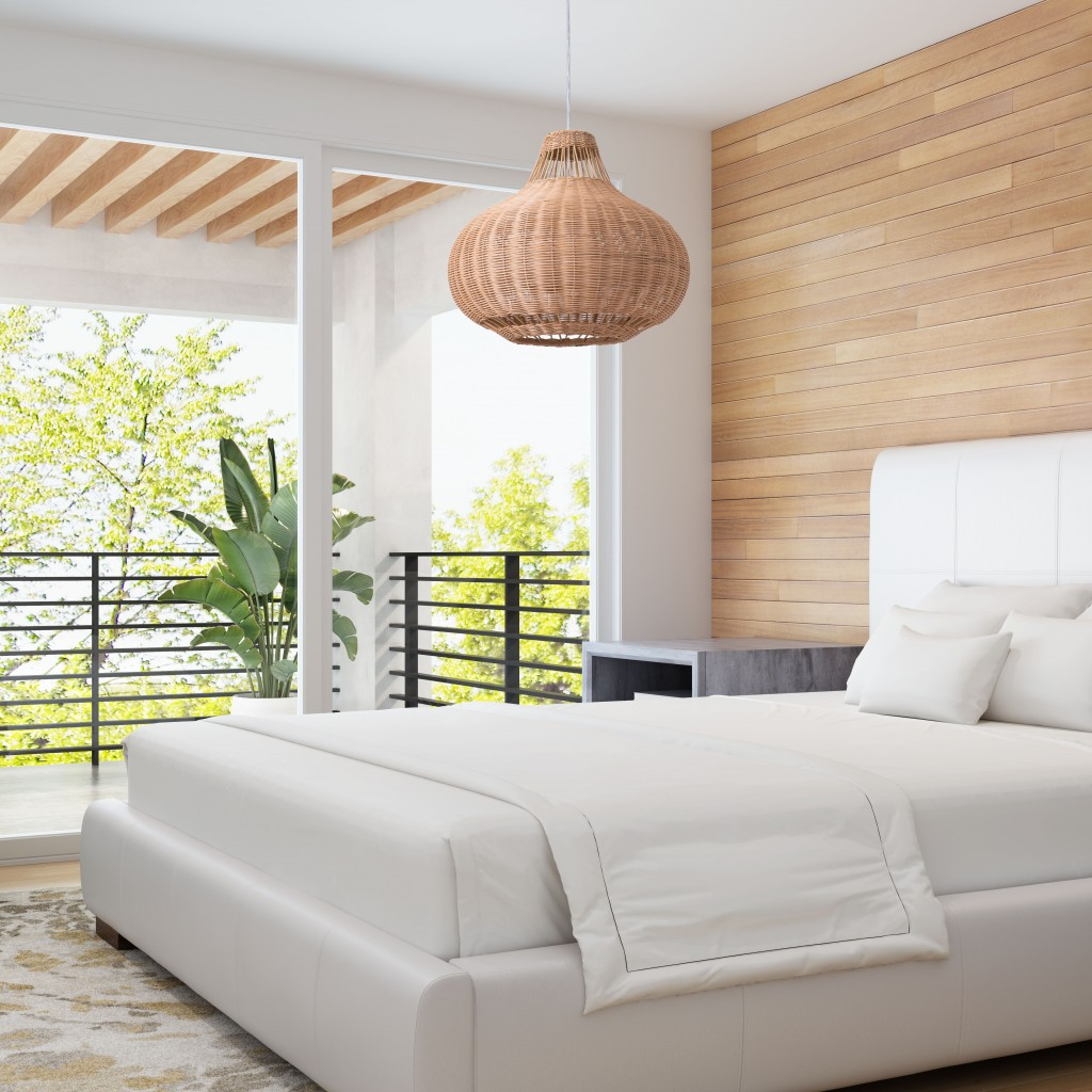 Boho Aesthetic "Natural Native Ceiling Lamp" | Biophilic Design Airbnb Decor Furniture 