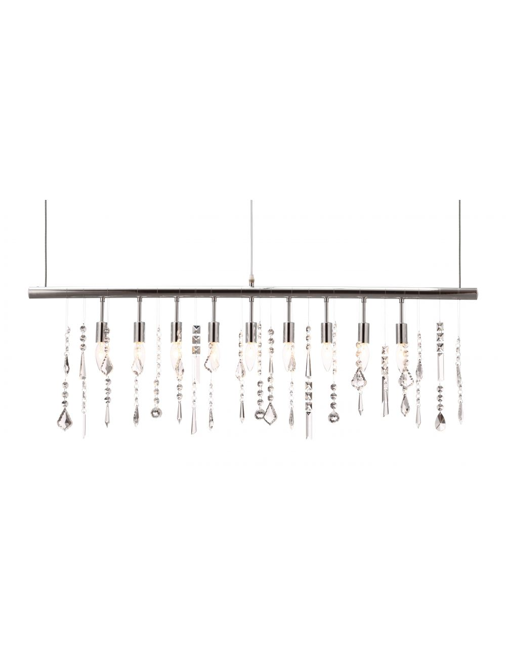 Boho Aesthetic "Modern Glam Icicle Chandelier" | Biophilic Design Airbnb Decor Furniture 