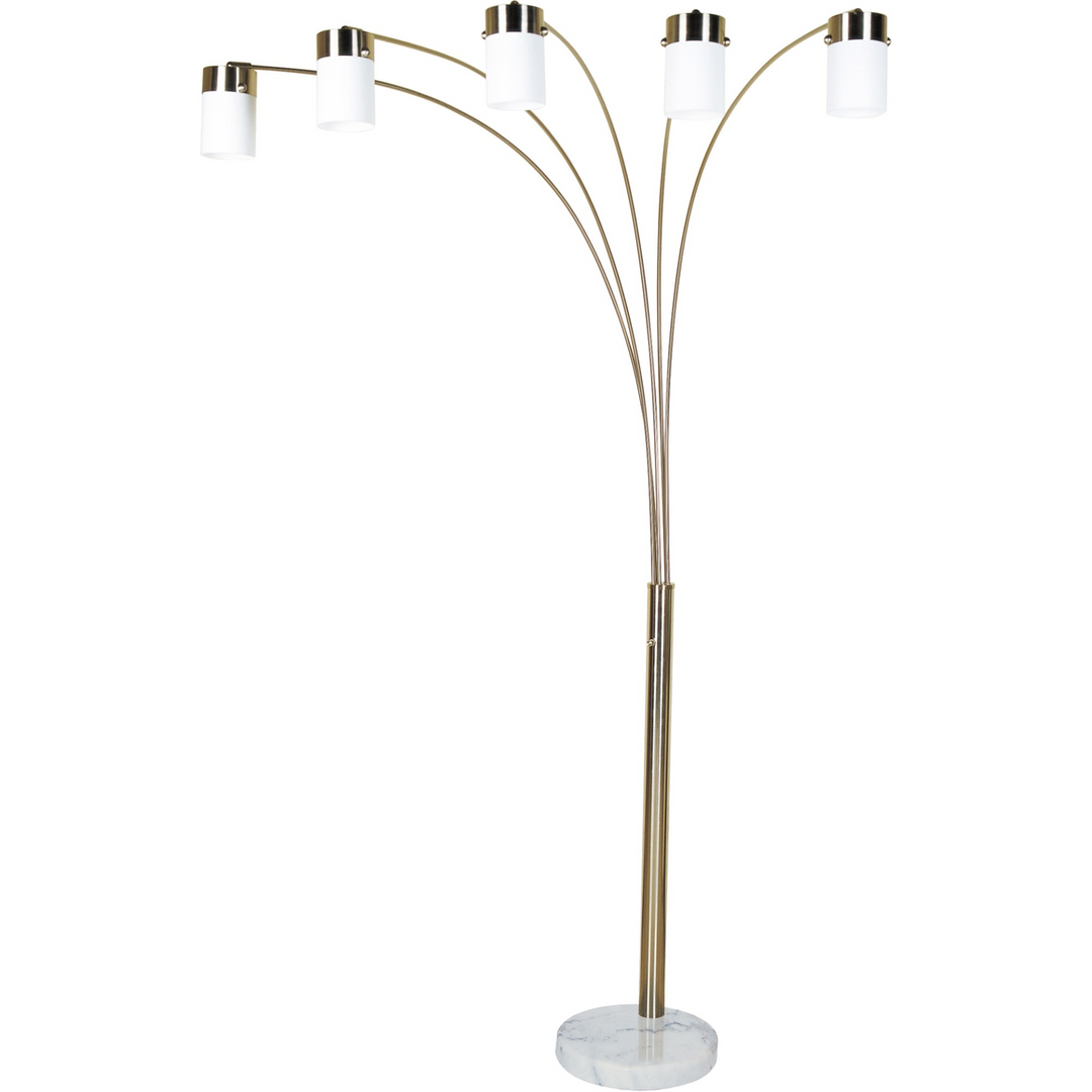 Boho Aesthetic Five | Luxury Modern Gold Metal Tree Floor Lamp | Biophilic Design Airbnb Decor Furniture 