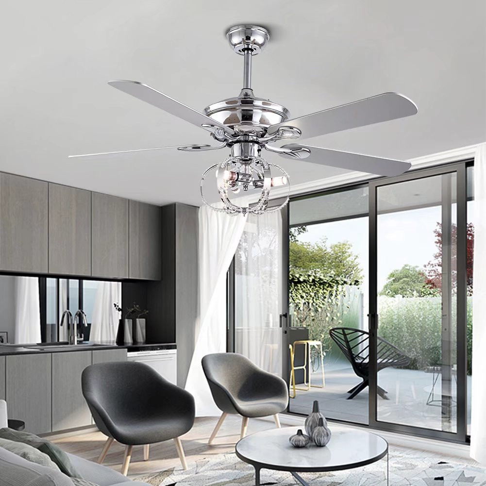 Boho Aesthetic Modern Metal Chandelier Ceiling Fan | Biophilic Design Airbnb Decor Furniture 