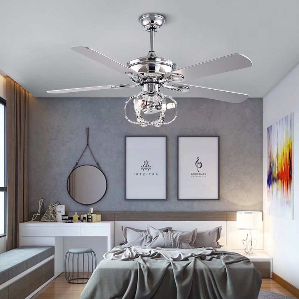 Boho Aesthetic Modern Metal Chandelier Ceiling Fan | Biophilic Design Airbnb Decor Furniture 