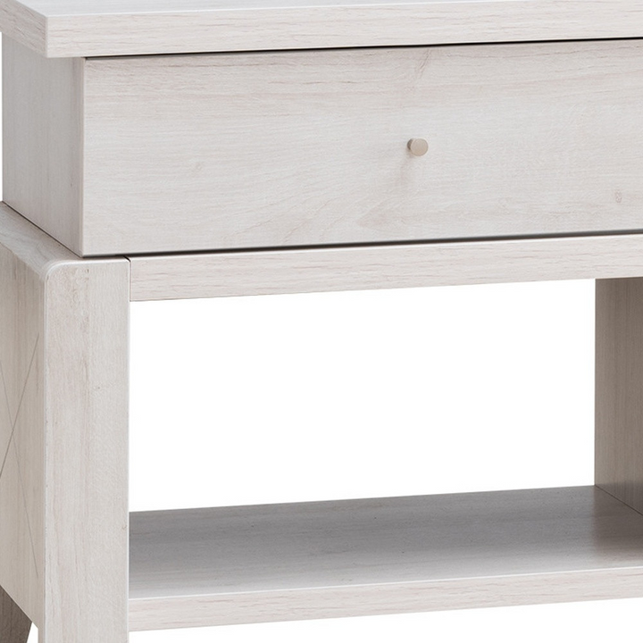 Boho Aesthetic "60"" White Oak Manufactured Wood Cabinet Enclosed Storage TV Stand" | Biophilic Design Airbnb Decor Furniture 