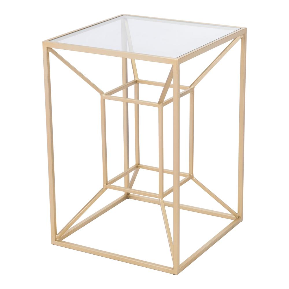 Boho Aesthetic Canyon Side Table Gold | Biophilic Design Airbnb Decor Furniture 