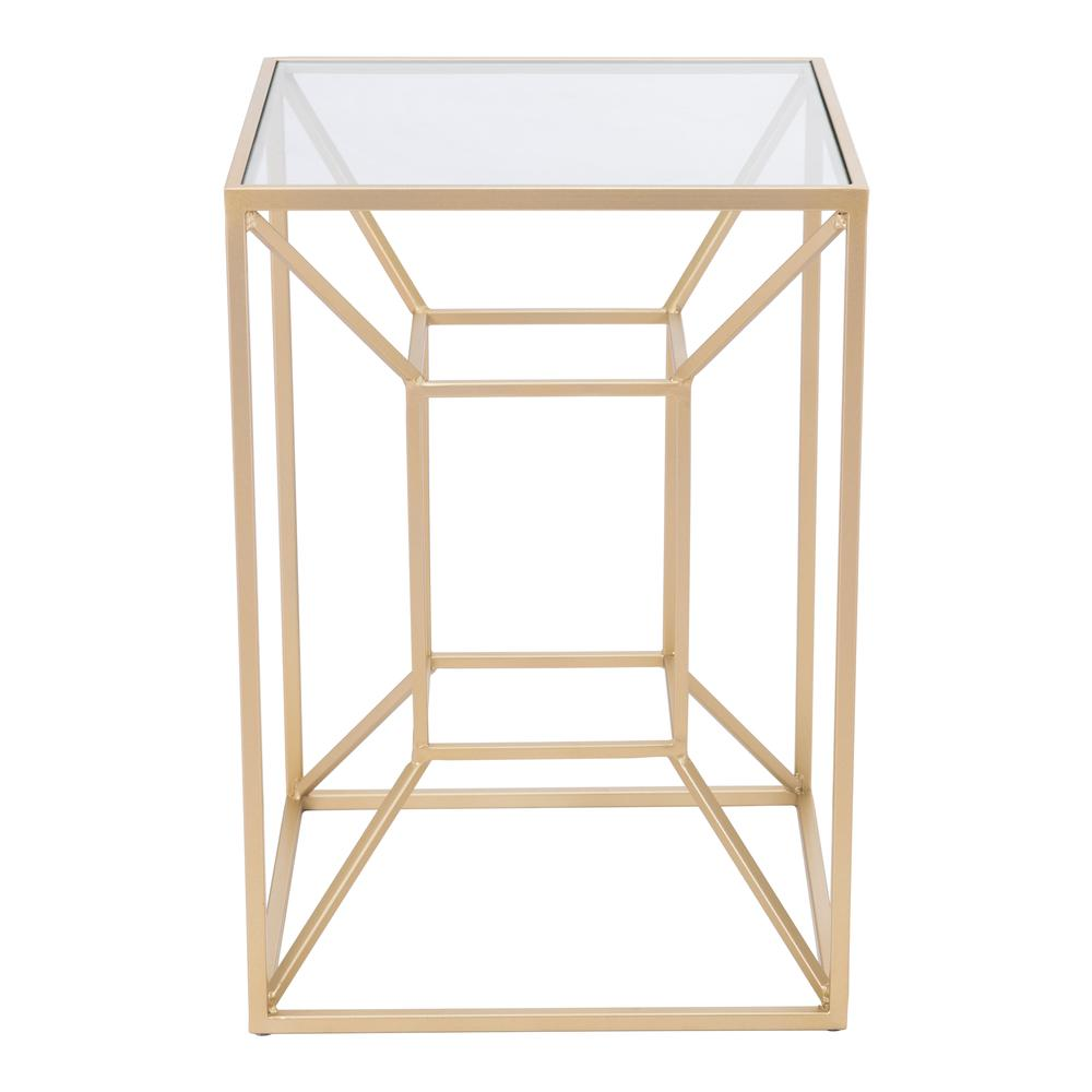 Boho Aesthetic Canyon Side Table Gold | Biophilic Design Airbnb Decor Furniture 